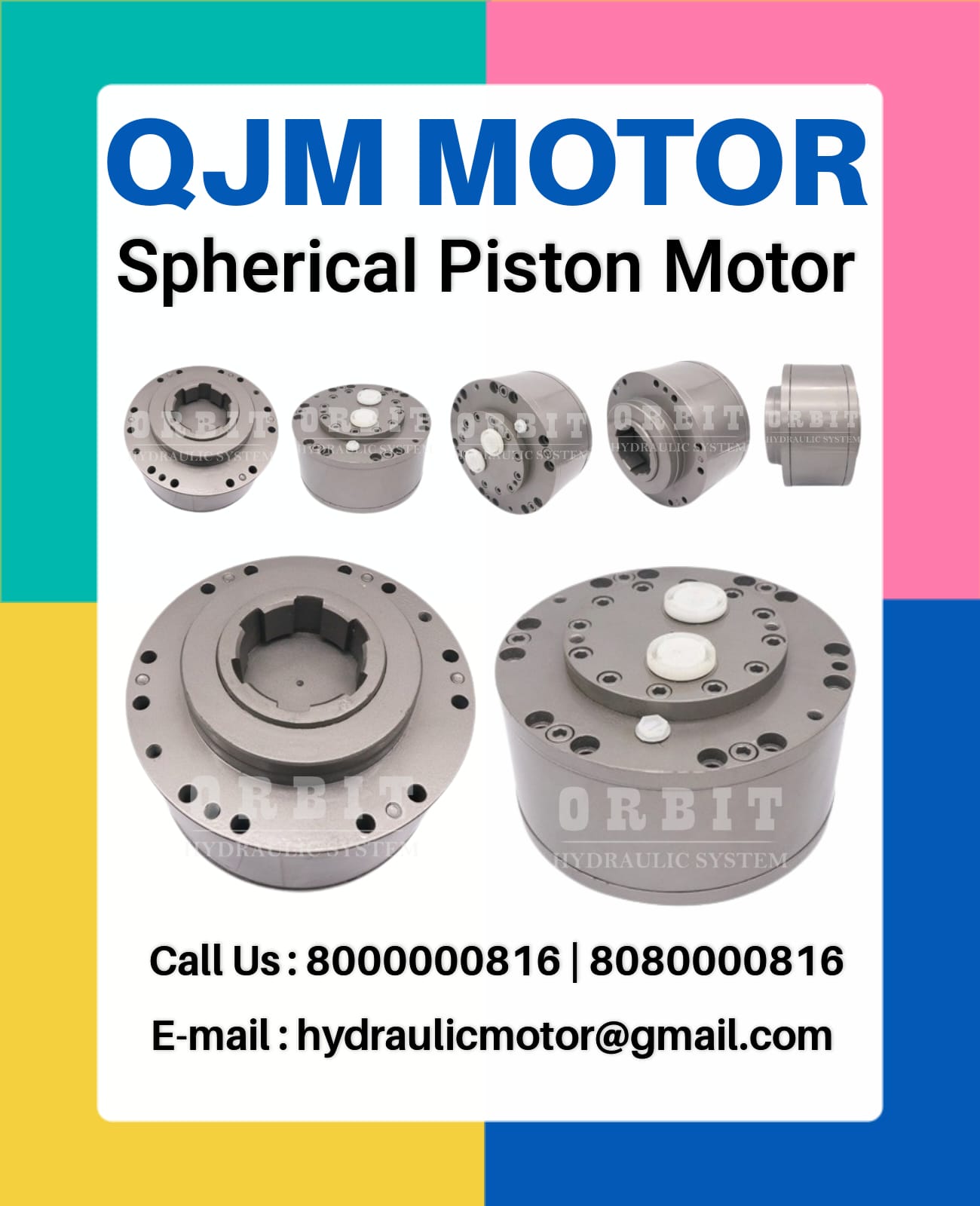QJM Piston Hydraulic Motor in Rajkot Gujarat India