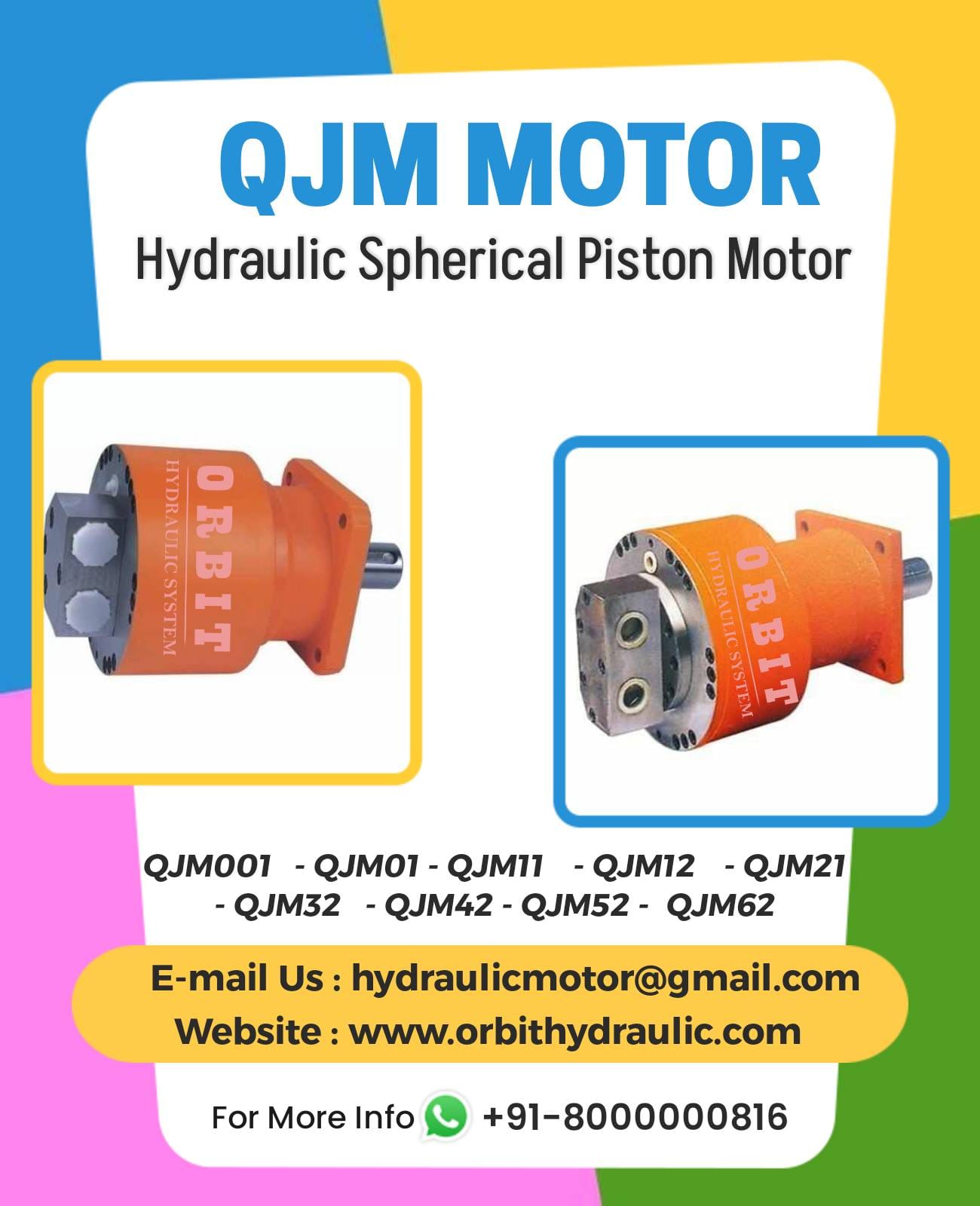 QJM Piston Hydraulic Motor in Delhi India