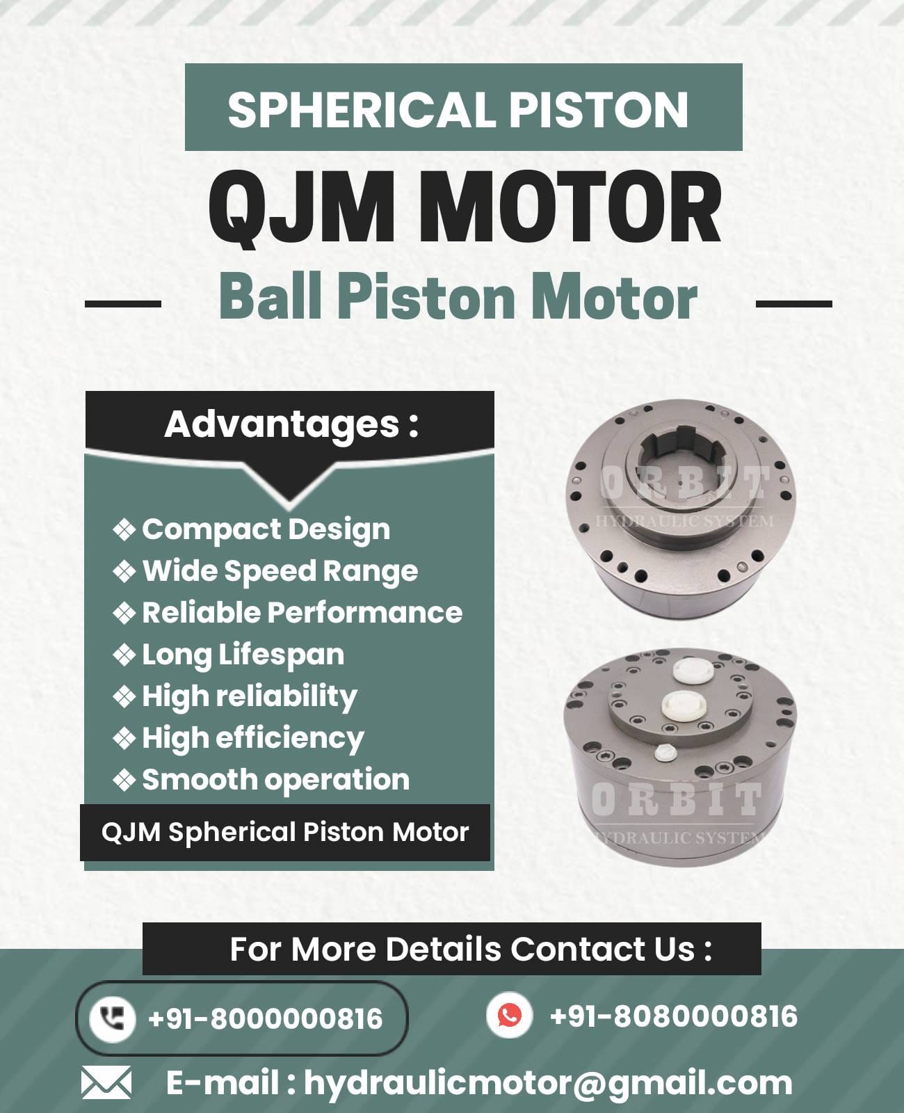 1QJM11-0.63A1 Spherical Piston Hydraulic Motor in India