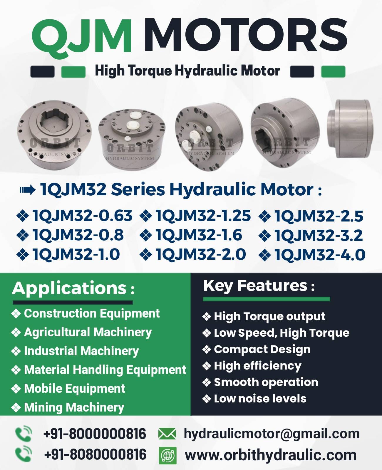 1QJM42 Hydraulic Motor in Bengaluru Karnataka India